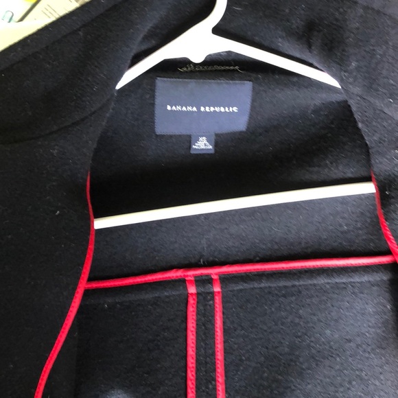 Black wool pea coat - Picture 3 of 4